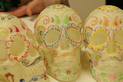 Création de lampe en forme de crâne mexicain
